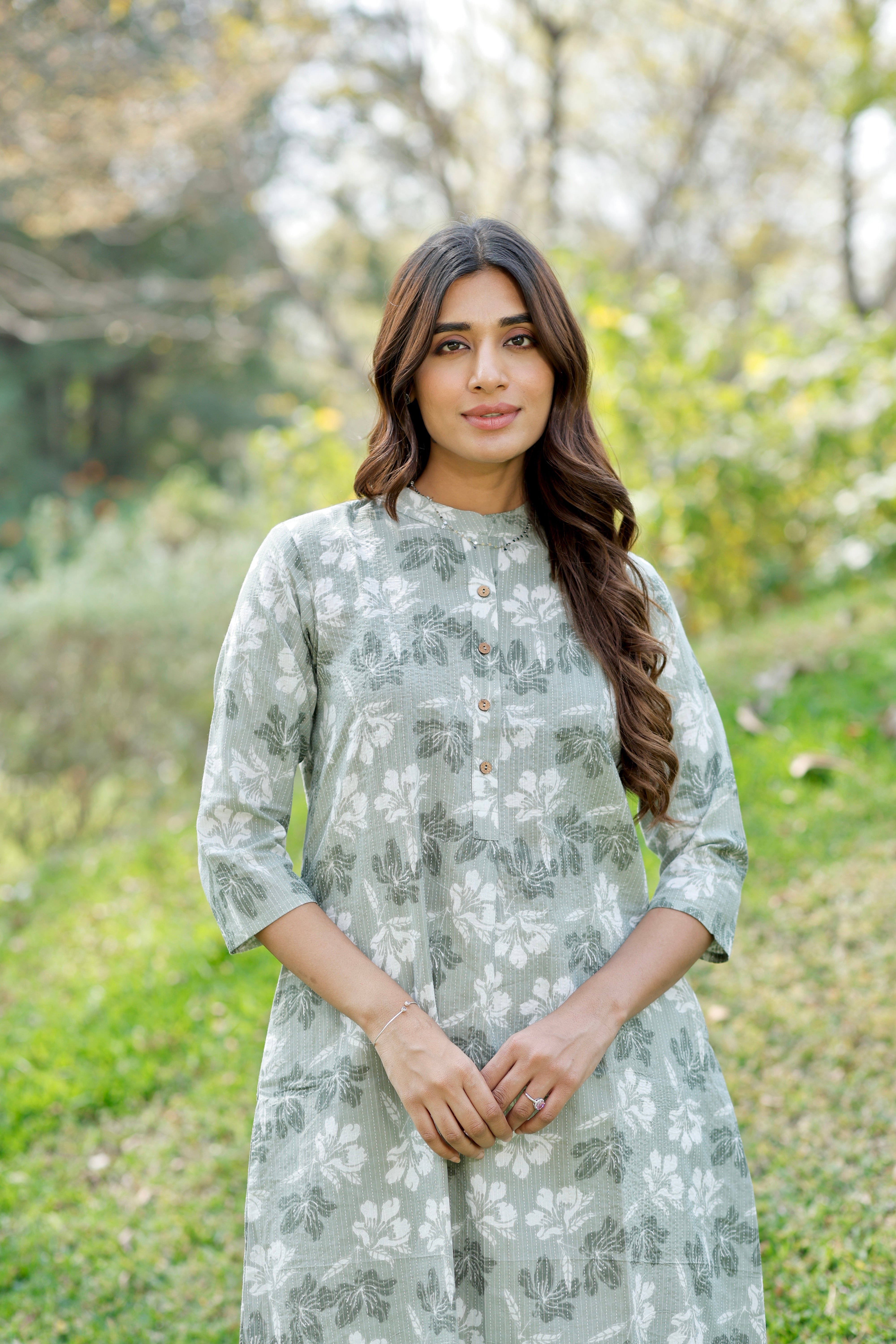 Basil Bloom Printed Cotton Kurta